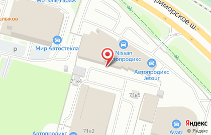Паркинг в Приморском районе на карте