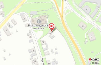 Церковь Благовещения Пресвятой Богородицы в Республиканском переулке на карте