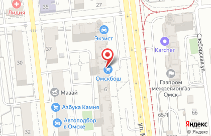 Сервисный центр БОШ в Омске на карте