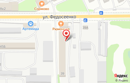 Торгово-производственная компания АниС-НН на улице Федосеенко на карте