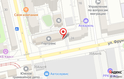 Банкомат Банк Екатеринбург в Ленинском районе на карте