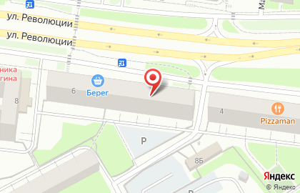 Супермаркет Лион на улице Революции, 6 на карте