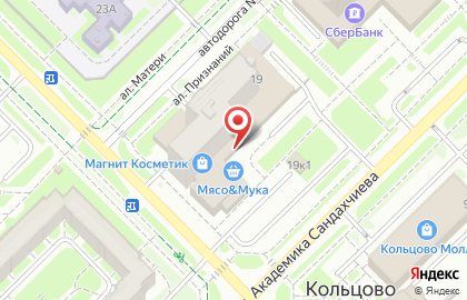 Магазин книг и канцелярии Книгозор в Новосибирске на карте