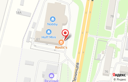 Ресторан быстрого питания KFC на проспекте Юных Ленинцев на карте