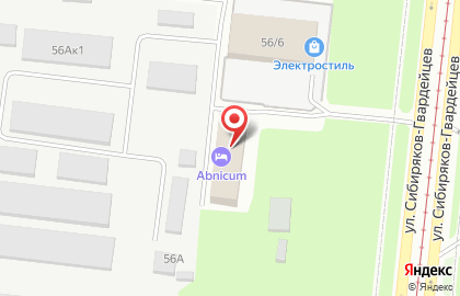 Сауна в Новосибирске на карте