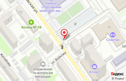 Киоск быстрого питания Русский аппетит на Средне-Московской улице, 72А на карте
