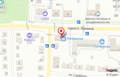 Интернет-провайдер Мега-ТВ на проспекте Ленина на карте