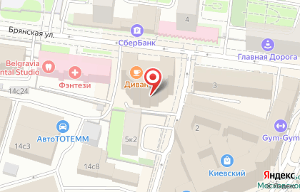 Меховая Фабрика Москвичка на Брянской улице на карте