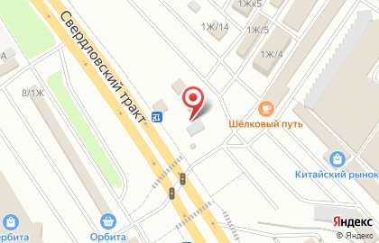 Торгово-производственная фирма МеталлБро на Свердловском тракте на карте