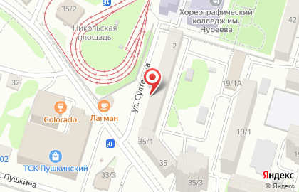 Управление Пенсионного фонда РФ в Ленинском районе в г. Уфе на карте