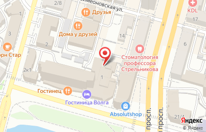 Тверской филиал Банкомат, Национальный банк Траст на улице Желябова на карте