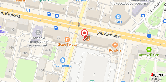 Тренд Оптика на улице Кирова на карте