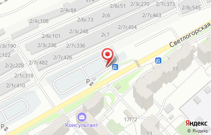 Автостоянка на Светлогорской, 2/2 на карте