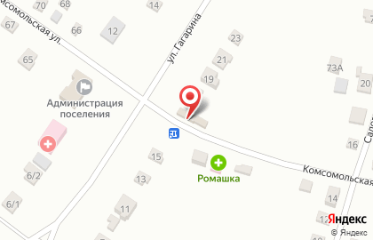 Магазин по продаже рыбы и морепродуктов на Комсомольской на карте
