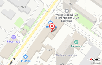 Компания СТРОЙСИБ на улице Добролюбова на карте