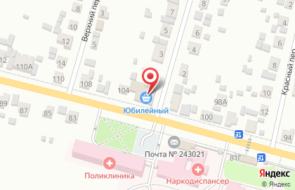 Магазин Юбилейный на Красной улице на карте