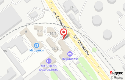 Автосервис Автоград на улице Суворова на карте