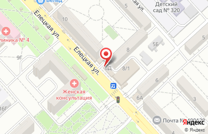 Салон связи МегаФон на Елецкой улице на карте
