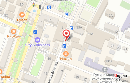 Микрокредитная компания Деньги в долг на улице Карла Либкнехта на карте