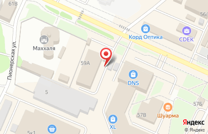 Мастерская по изготовлению ключей на ул. Ленина, 59а к1 на карте