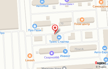 Компания KomTrans Siberia на улице Металлургов на карте