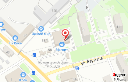 Служба заказа товаров аптечного ассортимента Аптека.ру на улице Баумана на карте