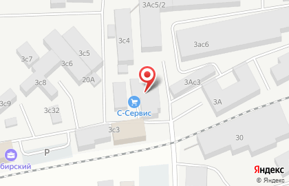Автомагазин на Барабинской улице на карте