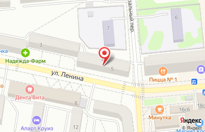 Центральная городская библиотека на улице Ленина на карте
