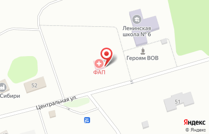 Фельдшерско-акушерский пункт, пос. Ленинский на карте