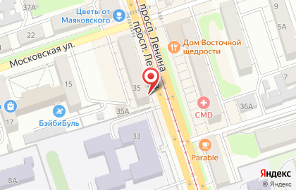 Торгово-монтажная компания Фабрика Окон на проспекте Ленина на карте