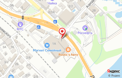 Магазин автозапчастей Emex в Лазаревском районе на карте