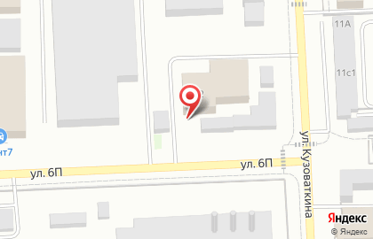 Шиномонтажная мастерская на улице Кузоваткина на карте