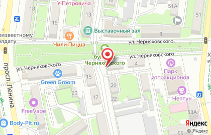 Парикмахерская Цирюльня на улице Черняховского на карте