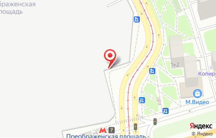 Киоск фастфудной продукции Донер & Гриль на Преображенской площади на карте
