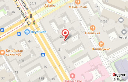 Ленпечати в Василеостровском районе на карте
