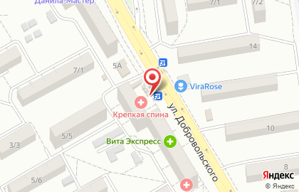 Магазин разливного пива Живое на улице Добровольского на карте