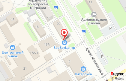 Компания Тенториум на проспекте Маяковского на карте