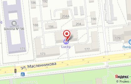 Гостиница Hotel Lucky на улице Масленникова на карте