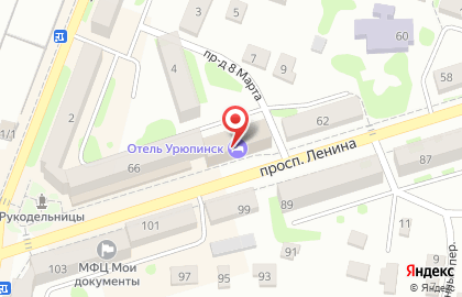 Гостиница Урюпинск на карте