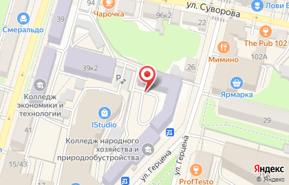 Автостоянка в Калуге на карте