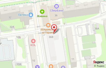 Киоск по продаже фруктов и овощей в Дзержинском районе на карте
