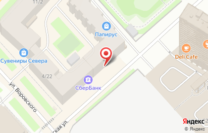 Терминал СберБанк на улице Ленинградской на карте