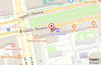 ВТБ Банк Москвы в Октябрьском районе на карте