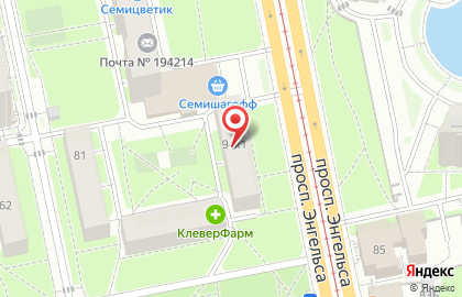 Банкомат Северо-Западный банк Сбербанка России на Энгельса, 94 к1 на карте