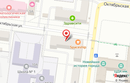 Магазин керамической плитки Плиткин дом на Октябрьской улице на карте