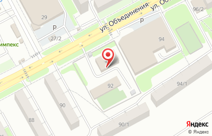 Управление вневедомственной охраны по г. Новосибирску на улице Объединения на карте