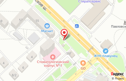Киоск по продаже фруктов и овощей в Ярославле на карте