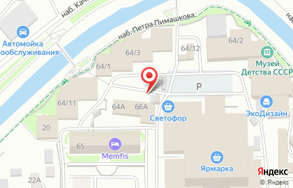 Продуктовый магазин в Красноярске на карте