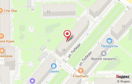 Центр социальной помощи семье и детям Московского района в Московском районе на карте