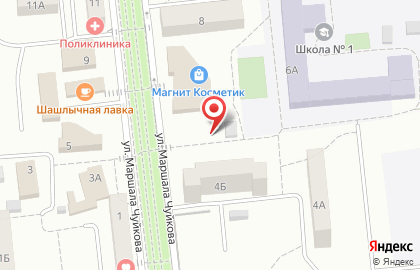 Магазин молочной продукции Волжаночка на улице Маршала Чуйкова на карте
